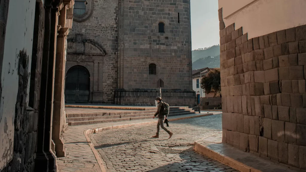 Vista del centro historico del Cusco, plaza de armas cusco