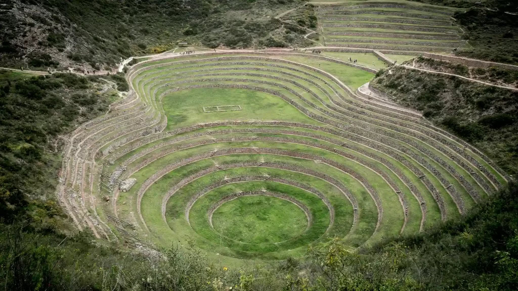 Complejo arqueológico de Moray durante el tour en cuatrimotos, valle sagrado