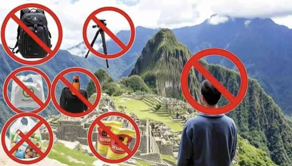 Objetos Prohibidos en Machu Picchu